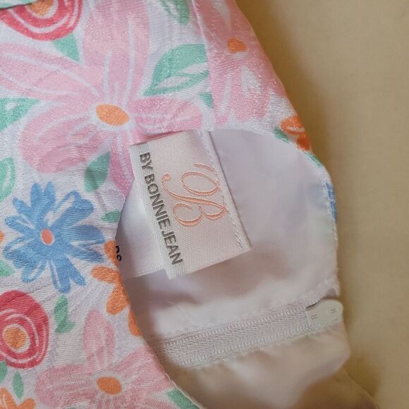 Bonnie Jean Pink Floral Print Dress Size 18M - Picture 4 of 4
